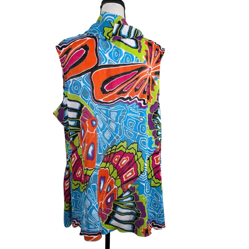 Plaza Collection Butterfly Kidcore Cardigan Womens L Multicolor Y2K Indie Artsy - Picture 2 of 9
